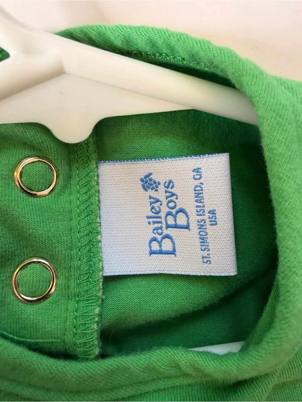 Bailey Boys Children's Green Santa Appliqué Set